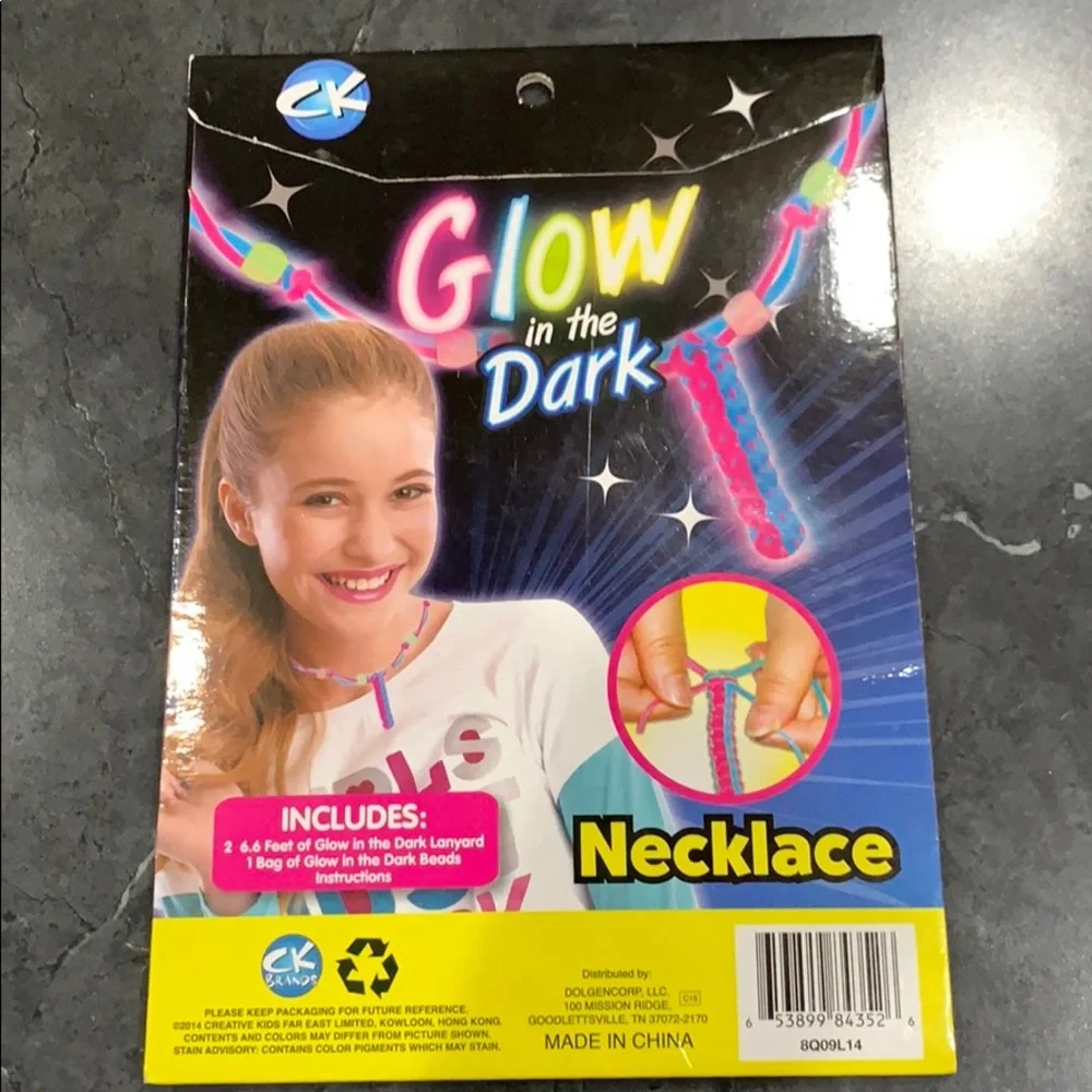 2/$8 or $5 each Glow in the Dark Necklace
